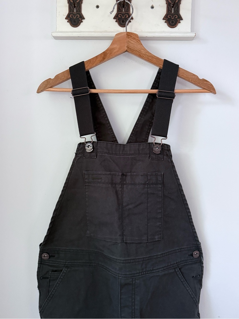 REI Cooperative Dark Gray Utility Jumpsuit Overalls Straight Leg Jean Denim - Picture 2 of 6